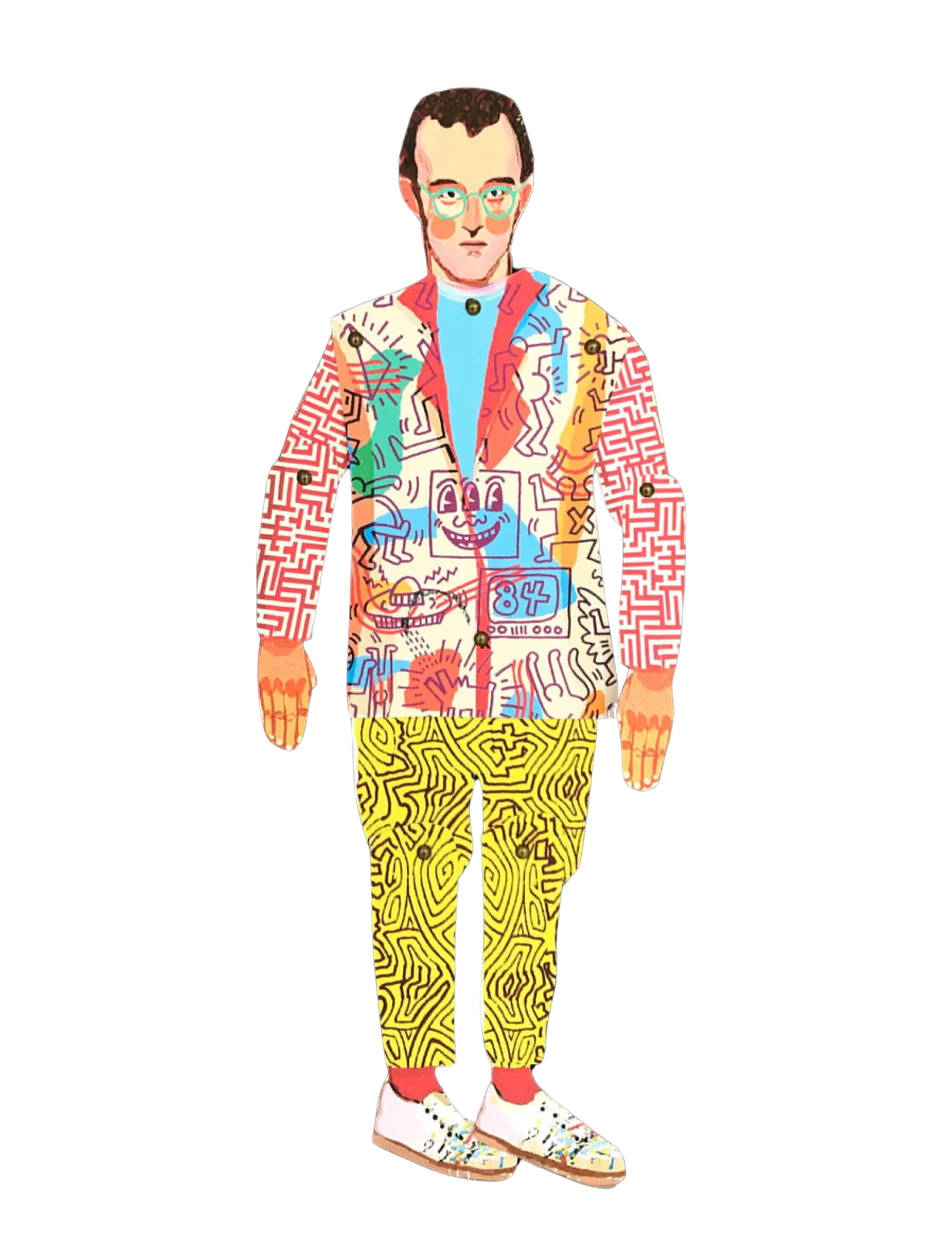 Cut and Make Puppet Wini Tapp - Keith Haring
