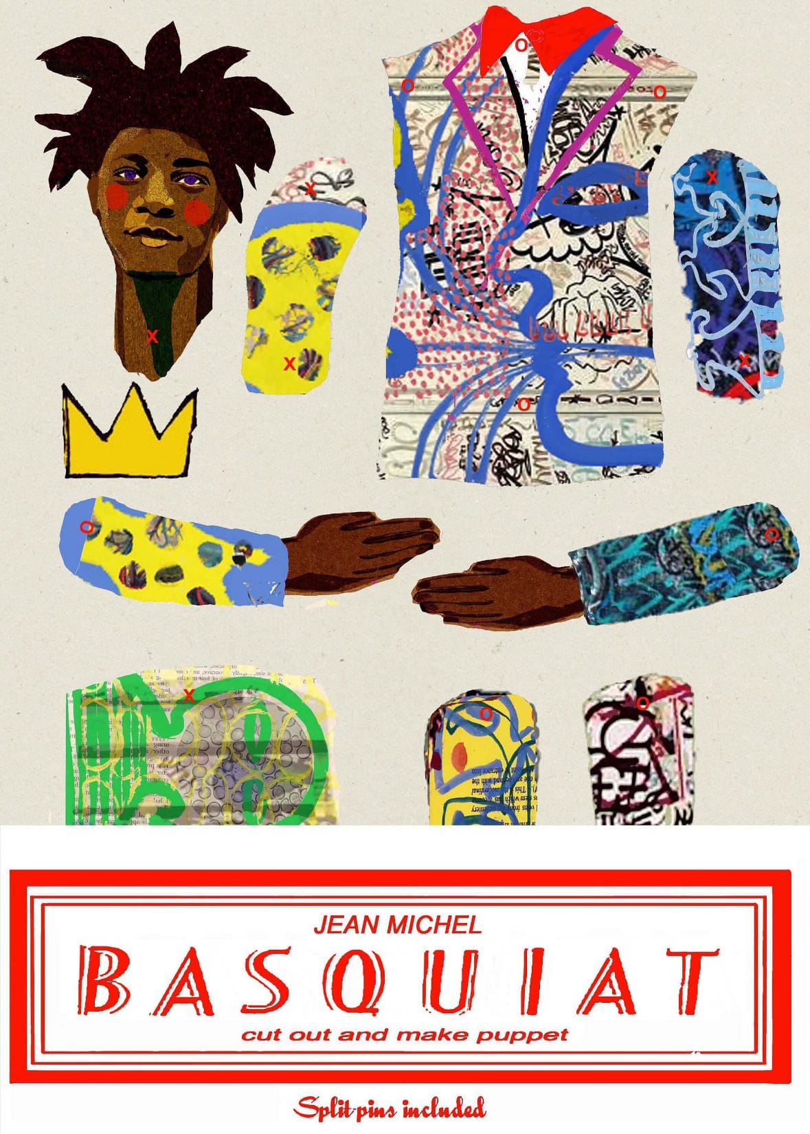 Cut and Make Puppet Wini Tapp - Jean Michel Basquiat