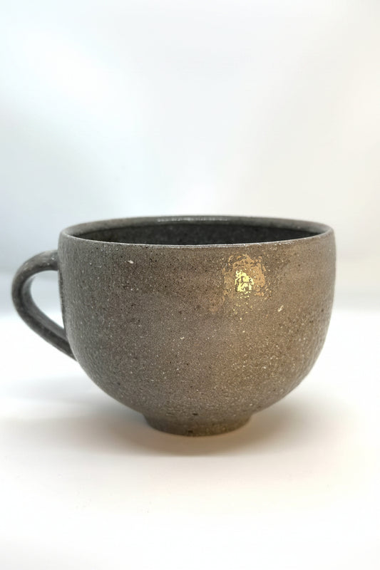 Jack Doherty Ceramics: Grey / Bronze Bowl Mug