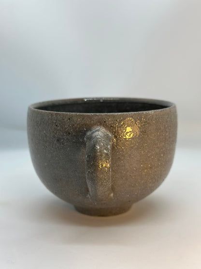 Jack Doherty Ceramics: Grey / Bronze Bowl Mug