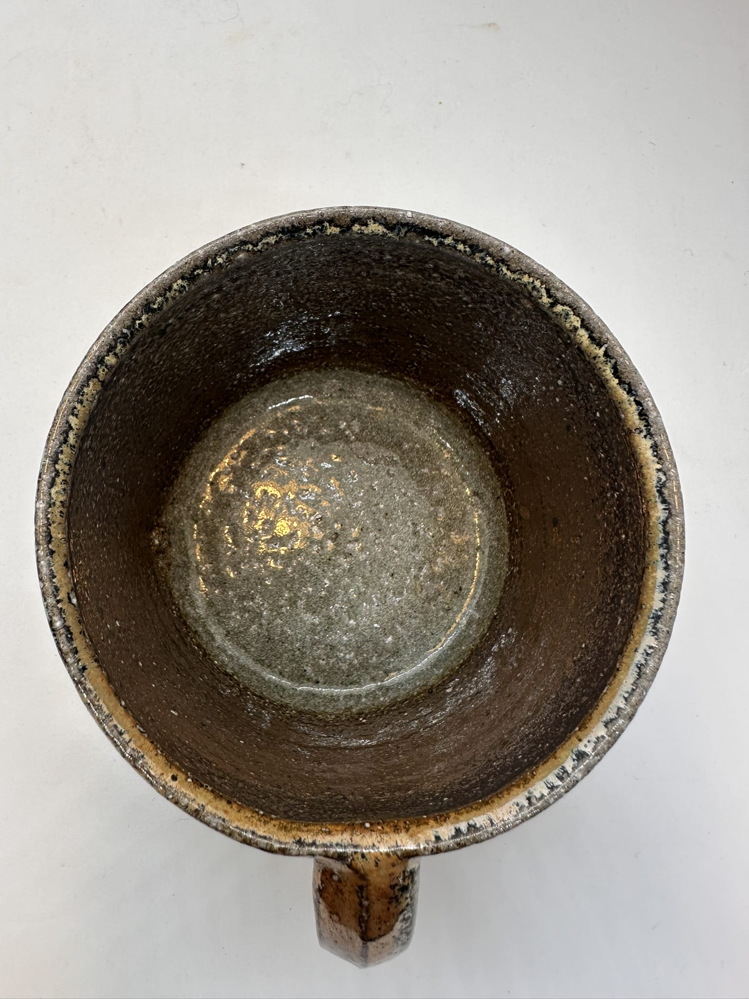 Jack Doherty Ceramics: Grey / Bronze Bowl Mug