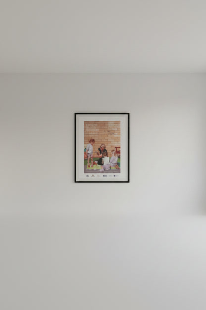 'Mothering' exhibition poster, signed by Caroline Walker