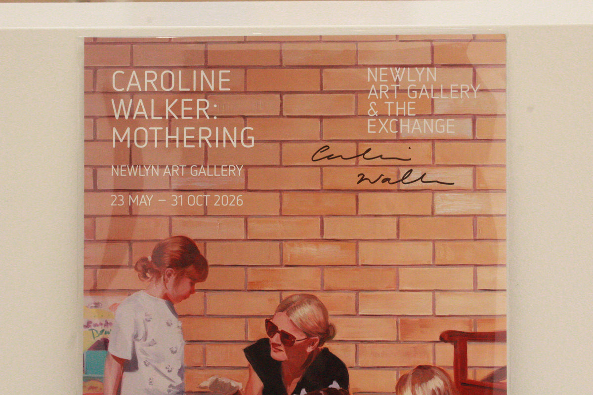 'Mothering' exhibition poster, signed by Caroline Walker