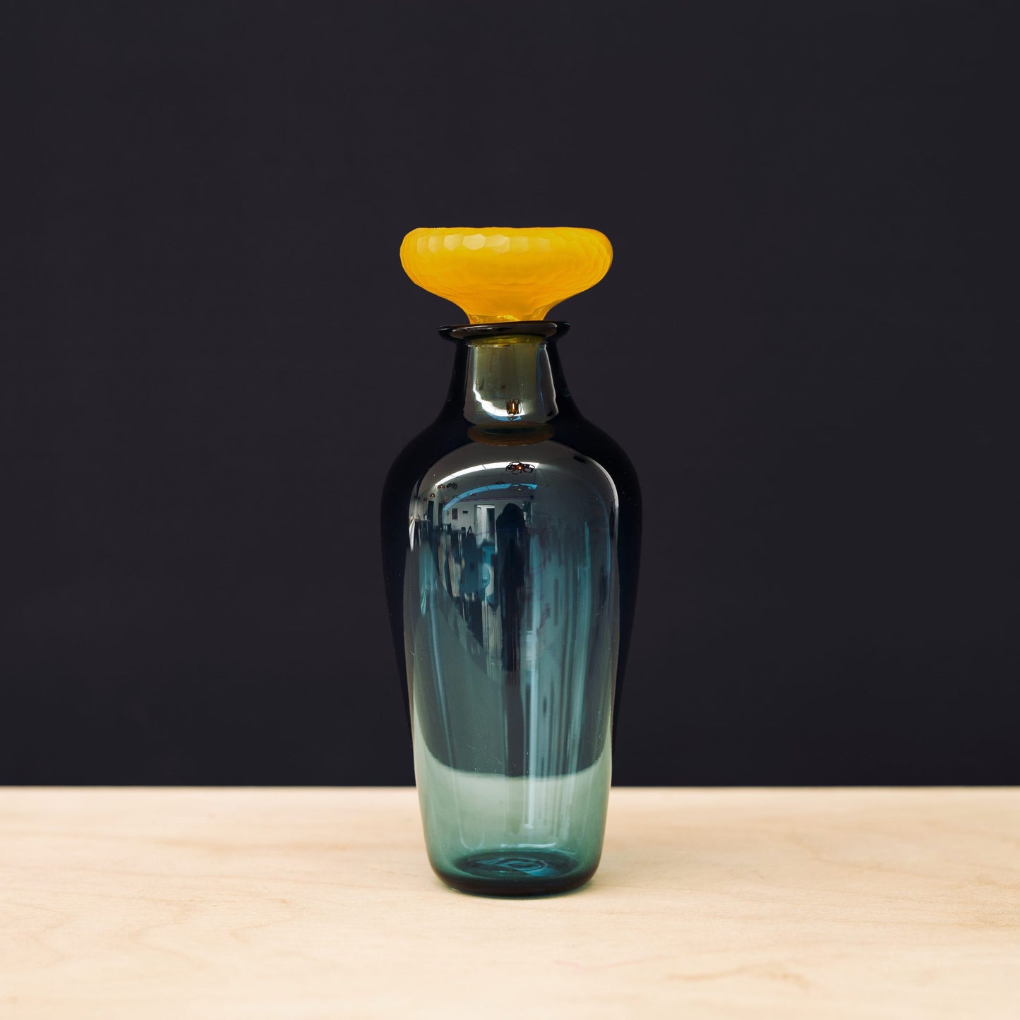 Vicky Higginson Glass Decanter - Blue & Yellow