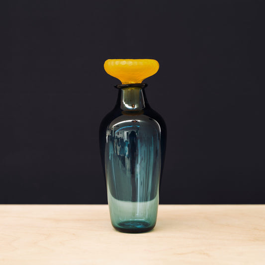 Vicky Higginson Glass Decanter - Blue & Yellow