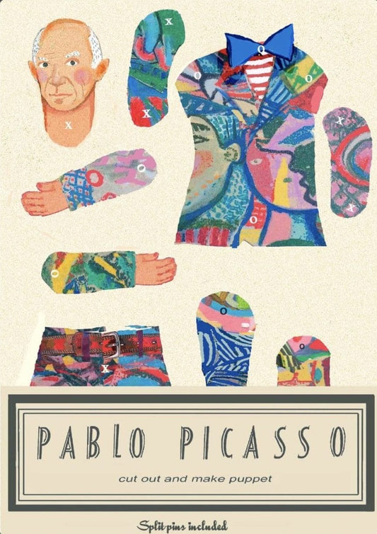 Cut and Make Puppet Wini Tapp - Pablo Picasso Puppet