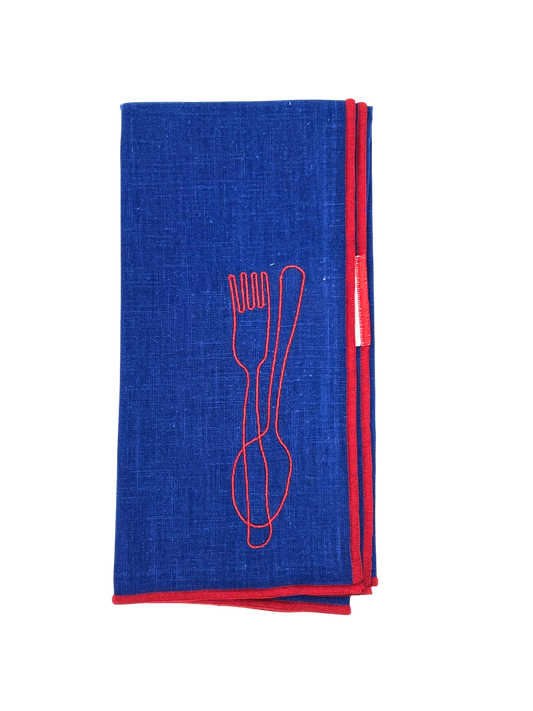 Maegen Embroidered Napkins - Cutlery